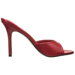 Red 10 cm CLASSIQUE-01 womens heeled mules shoes