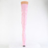 Rose 20 cm FLAMINGO-3000HWR Hologram exotic pole dance overknee boots