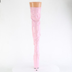 Rose 20 cm FLAMINGO-3000HWR Hologram exotic pole dance overknee boots