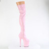 Rose 20 cm FLAMINGO-3000HWR Hologram exotic pole dance overknee boots