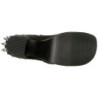 Ecopelle 11,5 cm DemoniaCult CHARADE-100 stivaletti gotico con rivetti