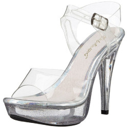 Trasparente 13 cm COCKTAIL-508MG Plateau Sandali Tacco Altissimo