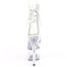 Bianco trasparente 18 cm ADORE-1018C stivaletti exotic pole