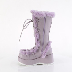 Faux Fur Trim 7 cm CUBBY-311 lolita boots platform in lavender