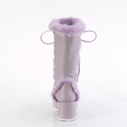 Faux Fur Trim 7 cm CUBBY-311 lolita boots platform in lavender