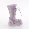 Faux Fur Trim 7 cm CUBBY-311 lolita boots platform in lavender