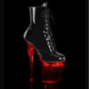 Patent 20 cm FLASH-1020-8 led platform pole dance ankle boots