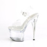 Trasparente 18 cm ESTEEM-708 piattaforma sandali tacco alto exotic pole