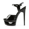 Nero 16,5 cm ECLIPSE-609 Scarpe Stiletto Tacco