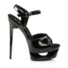 Nero 16,5 cm ECLIPSE-609 Scarpe Stiletto Tacco