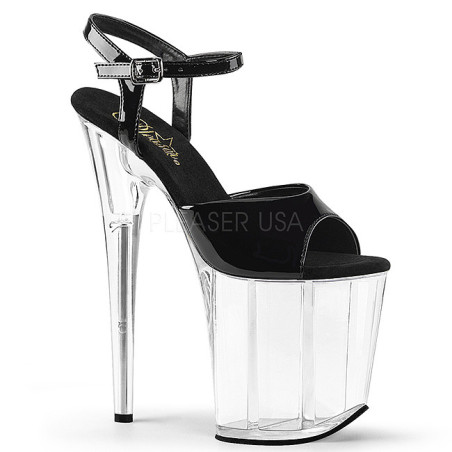 Black Transparent 20 cm FLAMINGO-809 High Heels Platform