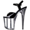 Black Transparent 20 cm FLAMINGO-809 High Heels Platform