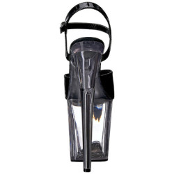 Nero Trasparente 20 cm FLAMINGO-809 Tacchi Alti Plateau