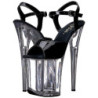 Black Transparent 20 cm FLAMINGO-809 High Heels Platform