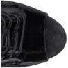 Black Patent 20 cm FLAMINGO-1021 womens platform soled ankle boots