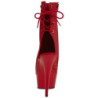 Rosso Opaco 15 cm DELIGHT-1018 Plateau Stivaletti Donna