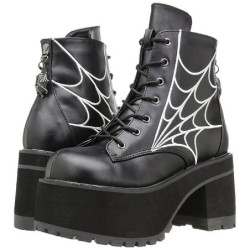 Leatherette 9,5 cm RANGER-105 lolita ankle boots platform