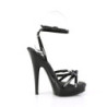 Patent black sandals 15 cm SULTRY-638 fabulicious high heels sandals