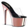 Rose 18 cm ADORE-701 Chrome Platform Mules Shoes