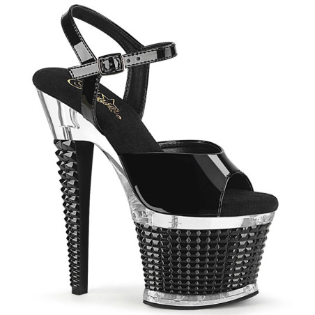 Transparent platform 18 cm SPECTATOR-709 pleaser high heels sandals