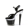 Transparent platform 18 cm SPECTATOR-709 pleaser high heels sandals