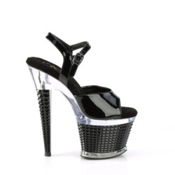 Transparent platform 18 cm SPECTATOR-709 pleaser high heels sandals