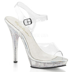 Trasparente 13 cm LIP-108MG Scarpe da donna con tacco altissime