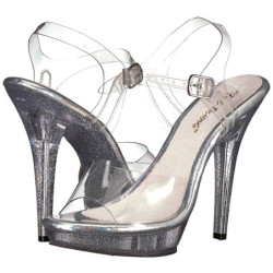 Trasparente 13 cm LIP-108MG Scarpe da donna con tacco altissime