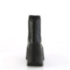 Vegan emo 13 cm DYNAMITE-100 wedge ankle boots platform black