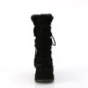Faux Fur Trim 7 cm CUBBY-311 lolita boots platform in black