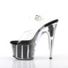 Black glitter 18 cm Pleaser ADORE-708G Pole dancing high heels shoes