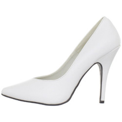 Bianco Vernice 13 cm SEDUCE-420V scarpe décolleté a punta