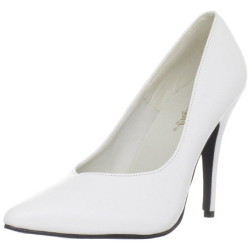 Bianco Vernice 13 cm SEDUCE-420V scarpe décolleté a punta