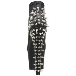 Nero 18 cm FEARLESS-700-28 stivaletti con plateau suola donna