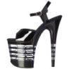 Black 20 cm FLAMINGO-809LN High Heels Platform