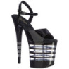 Black 20 cm FLAMINGO-809LN High Heels Platform