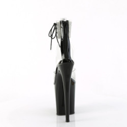 Black 20 cm FLAMINGO-824RS pleaser high heels ankle straps