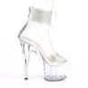 Silver rhinestone 18 cm ADORE-727RS pleaser high heels ankle cuff