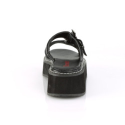 Vinyl 5 cm EMILY-100 Exotic gothic platform mules bat wings