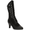 Black Leatherette 7,5 cm DIVINE-1050 big size ankle boots womens