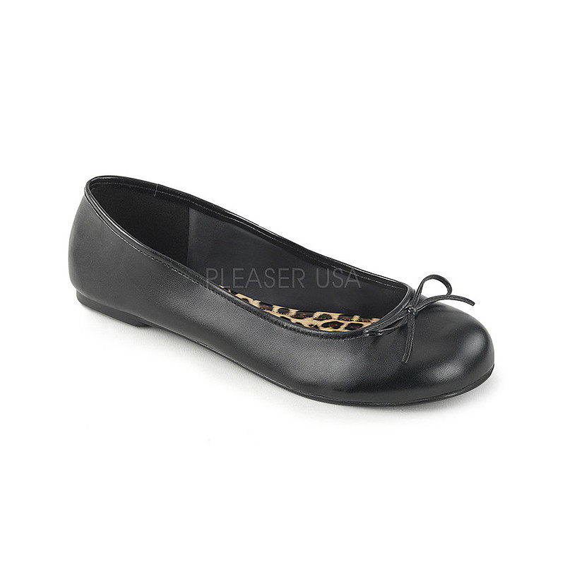 Nero Ecopelle ANNA-01 grandi taglie scarpe ballerine