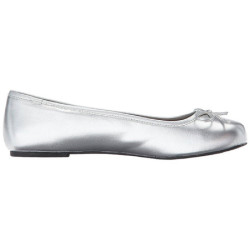 Argento Ecopelle ANNA-01 grandi taglie scarpe ballerine