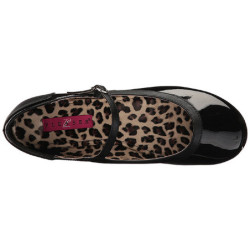 Black Patent ANNA-02 big size ballerinas shoes