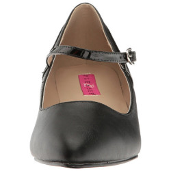 Nero Ecopelle 5 cm FAB-425 grandi taglie scarpe décolleté