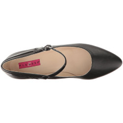 Nero Ecopelle 5 cm FAB-425 grandi taglie scarpe décolleté