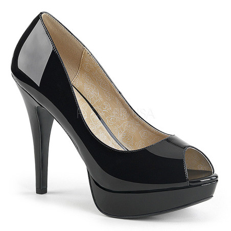 Nero Verniciata 13,5 cm CHLOE-01 grandi taglie scarpe décolleté
