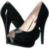 Nero Verniciata 13,5 cm CHLOE-01 grandi taglie scarpe décolleté