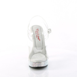 Sandali fabulicious con plateau strass e tacco 13,5 cm MAJESTY-508DM