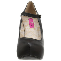 Nero Ecopelle 13,5 cm CHLOE-02 grandi taglie scarpe décolleté