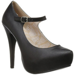 Nero Ecopelle 13,5 cm CHLOE-02 grandi taglie scarpe décolleté